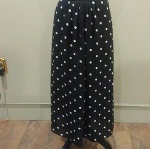 Anne Klein polka dot midi skirt